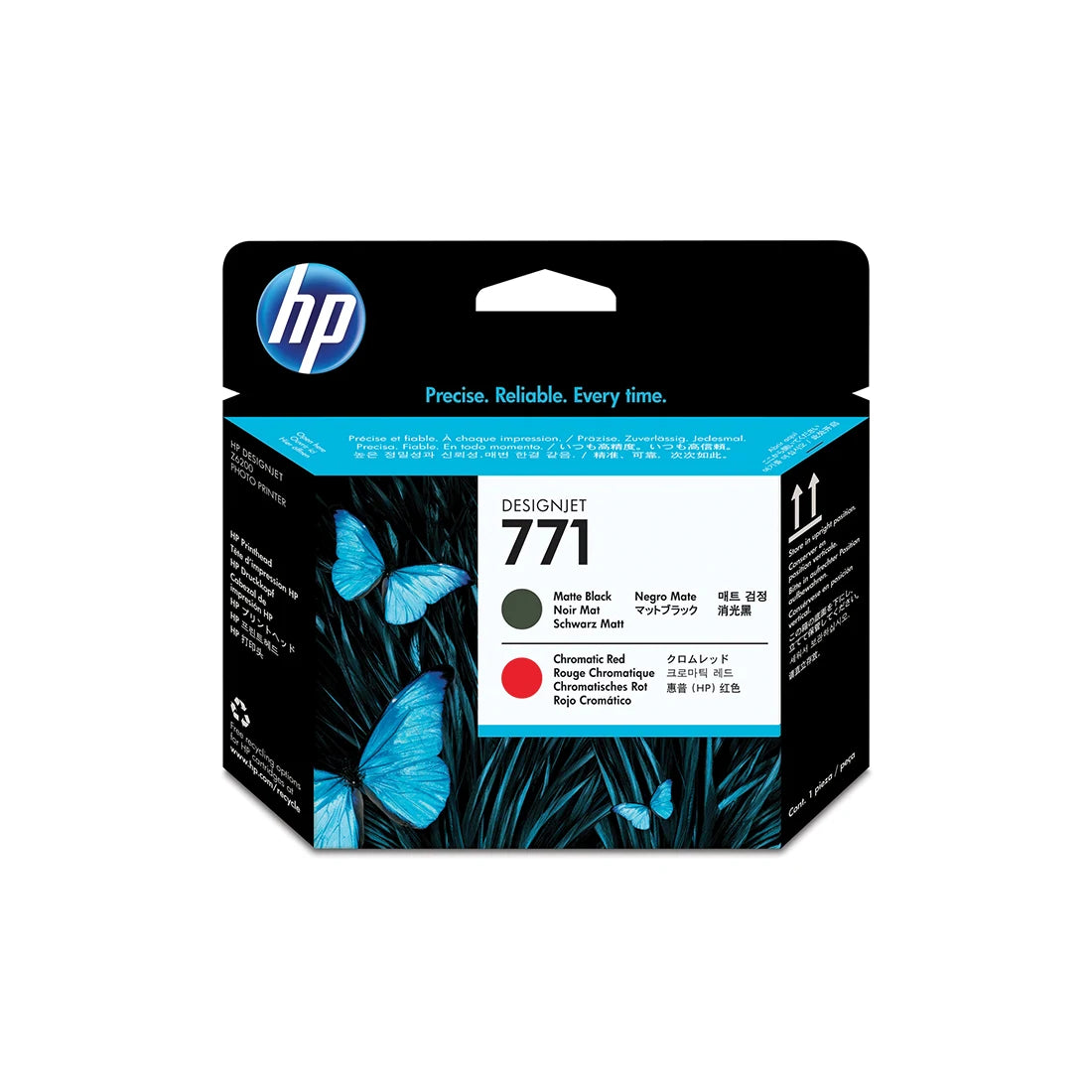 HP 771 Matte Black and Chromatic Red Printhead (CE017A)