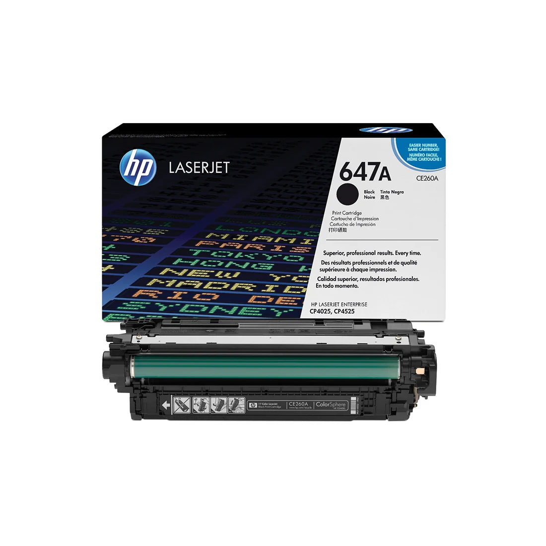 HP 647A Black Toner Cartridge - (CE260A)