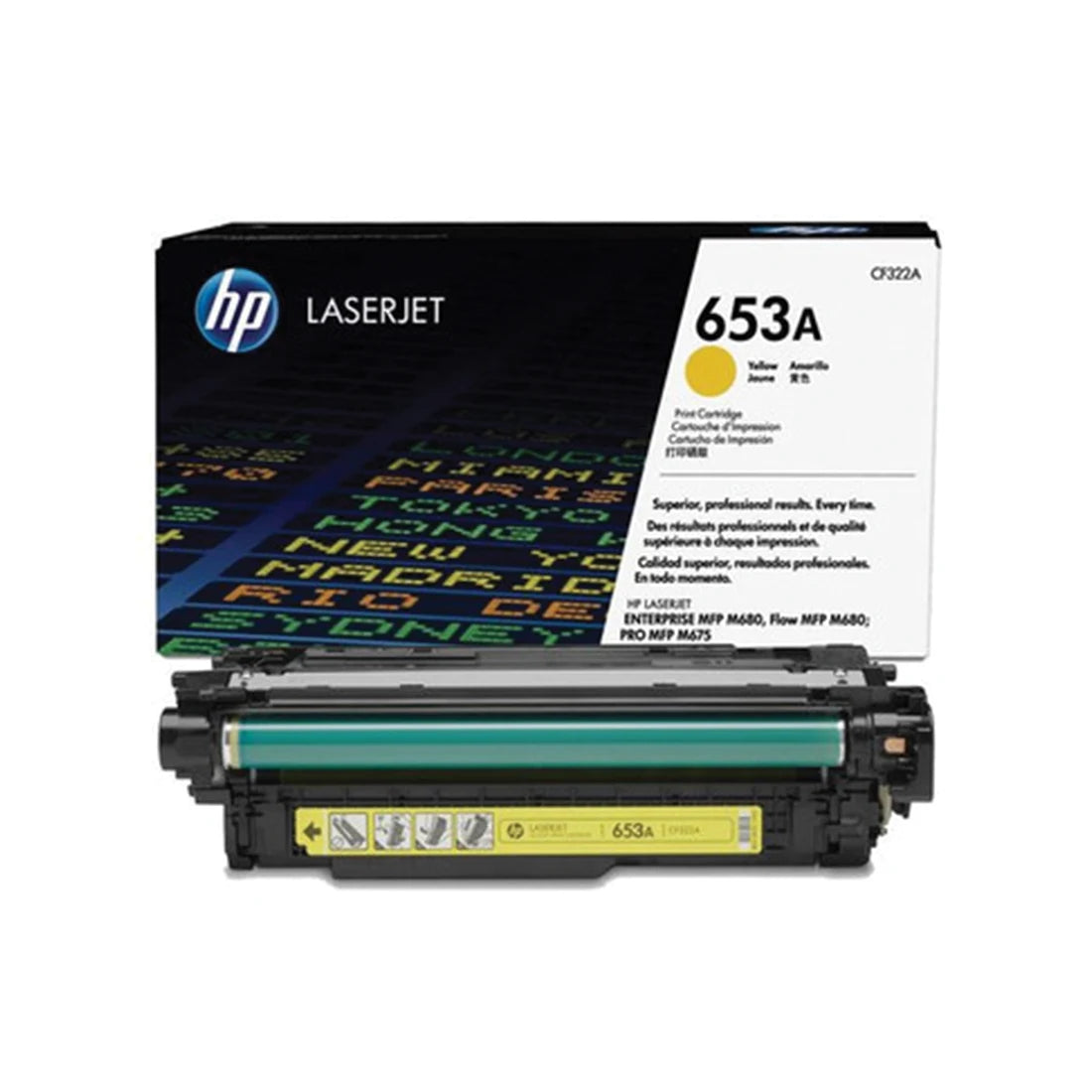 HP 653A Yellow Toner Cartridge (CF322A)