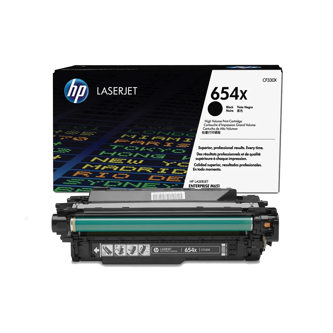 HP 654X High Capacity Black Toner Cartridge - (CF330X)