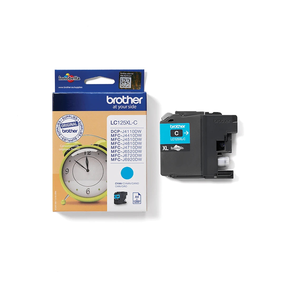 Brother LC125XL High Capacity Cyan Ink Cartridge (LC-125XLC)