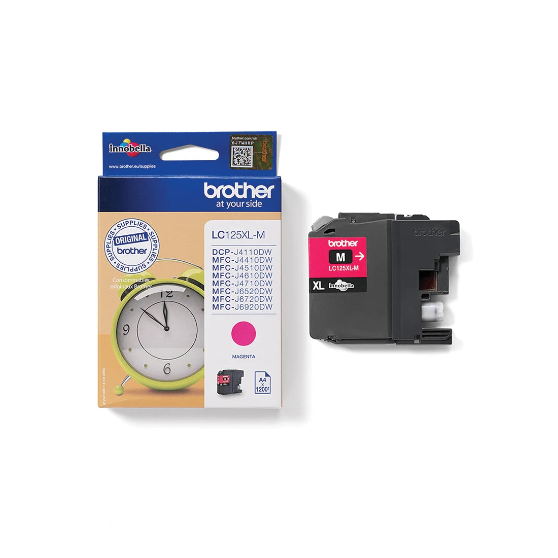 Brother LC125XL High Capacity Magenta Ink Cartridge - (LC125XLM)