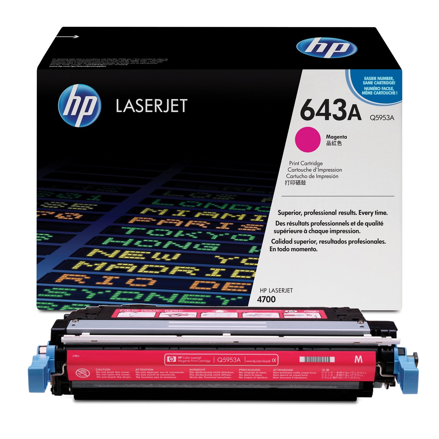 HP 643A Magenta Toner Cartridge ‑ (Q5953A)