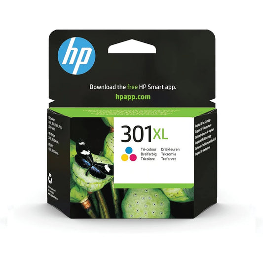 HP 301XL High Capacity Tri-Colour Ink Cartridge - (CH564EE)