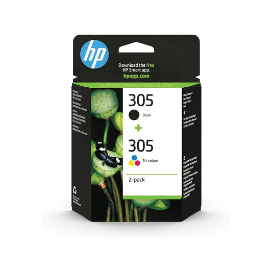 HP 305 Black & Tri-Colour Ink Multipack - (6ZD17AE)
