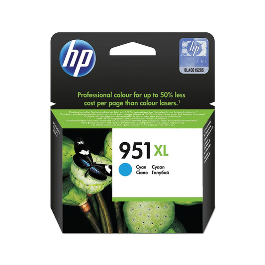 HP 951XL High Capacity Cyan Ink Cartridge - (CN046AE)