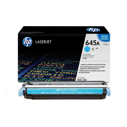 HP 645A Cyan Toner Cartridge - (C9731A)