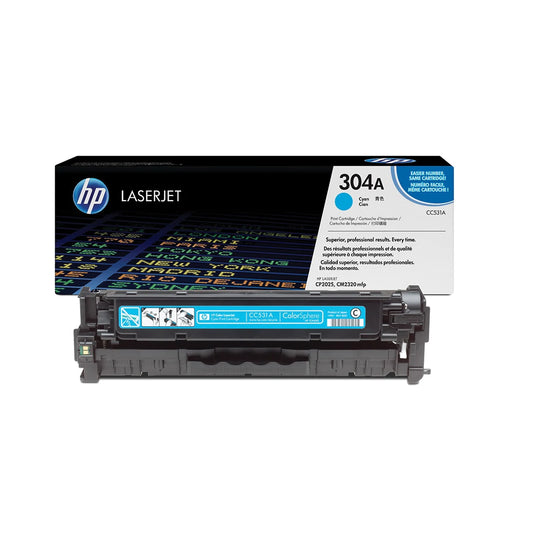 HP 304A Cyan Toner Cartridge - (CC531A)