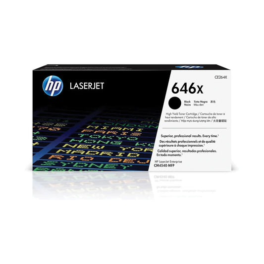 HP 646X High Yield Black Toner Cartridge - (CE264X)