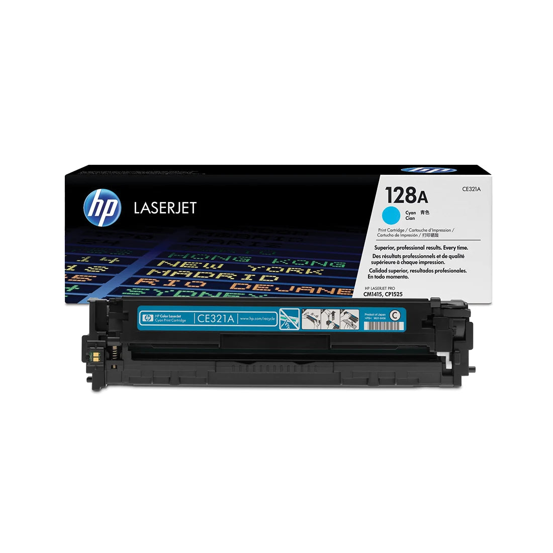 HP 128A Cyan Toner Cartridge - (CE321A)