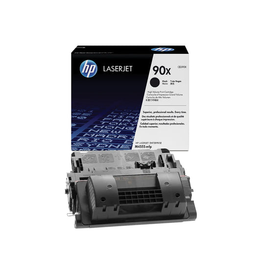 HP 90X High Capacity Black Toner Cartridge - (CE390X)