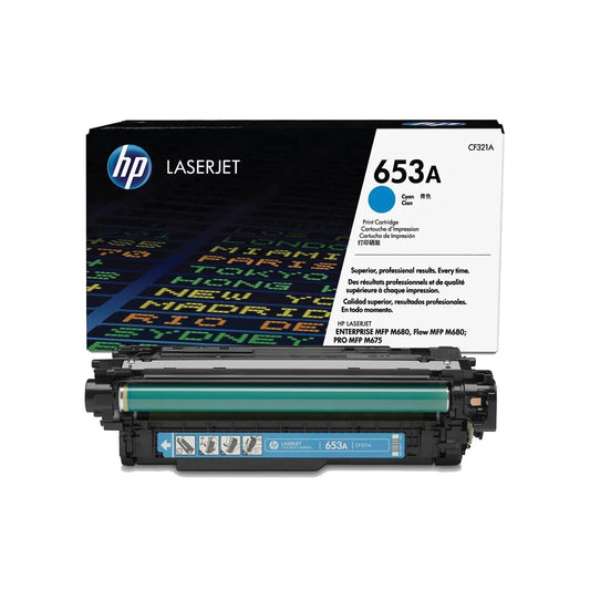 HP 653A Cyan Toner Cartridge - (CF321A)