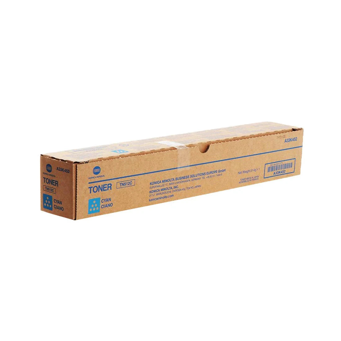 Konica Minolta TN512C - Cyan Toner Cartridge - (A33K452)