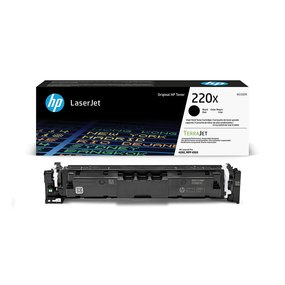 HP 220X High Capacity Black Toner Cartridge - (W2200X)