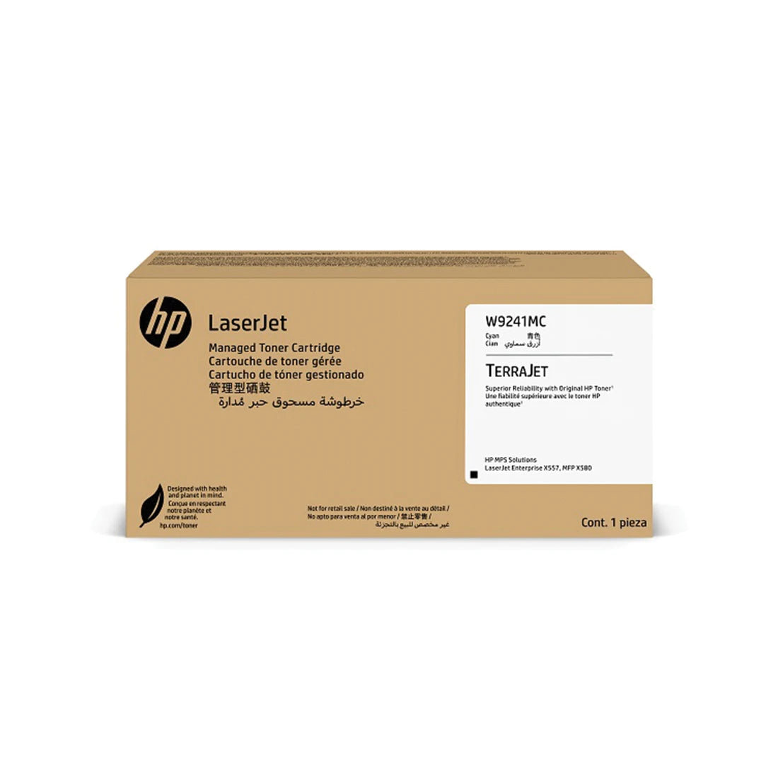 HP W9241MC Cyan Managed Original LaserJet Toner Cartridge