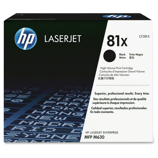 HP 81X High Capacity Black Toner Cartridge ‑ (CF281X)