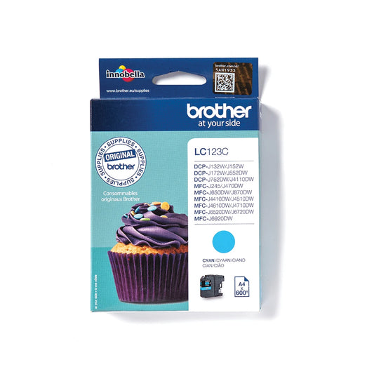Brother LC123C Cyan Ink Cartridge