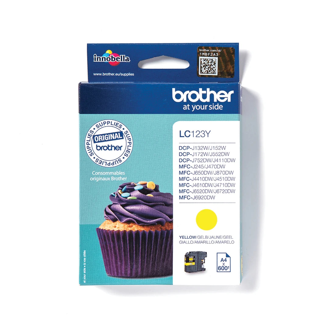 Brother LC123Y Yellow Ink Cartridge