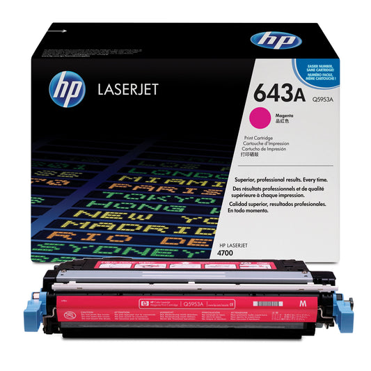 HP 643A Magenta Toner Cartridge ‑ (Q5953A)