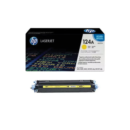 HP 124A Yellow Toner Cartridge - (Q6002A)