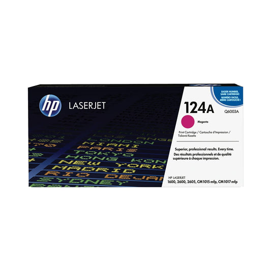 HP 124A Standard Magenta Toner Cartridge - (Q6003A)