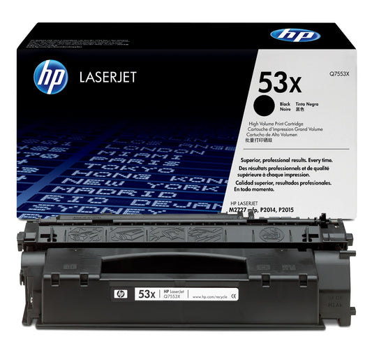 HP 53X High Capacity Black Toner Cartridge ‑ (Q7553X)