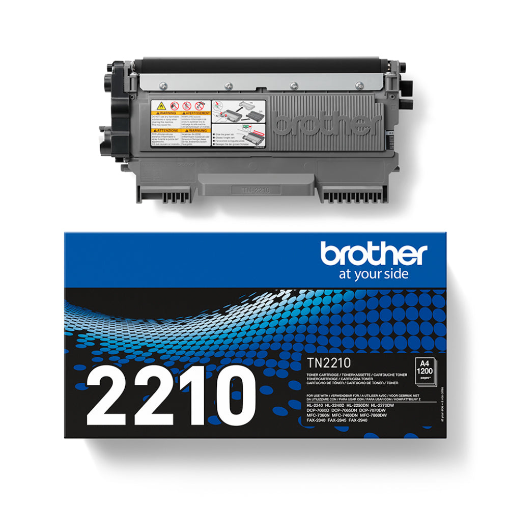 Brother TN‑2210 Standard Capacity Black Toner Cartridge